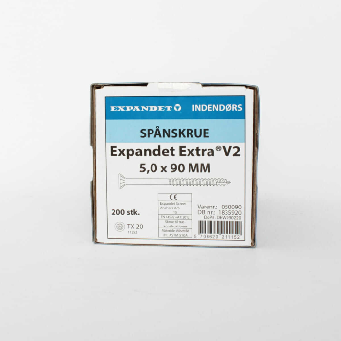 Cinkuoti medsraigčiai Expandet Extra 5x90 mm 200 vnt. - Image 2