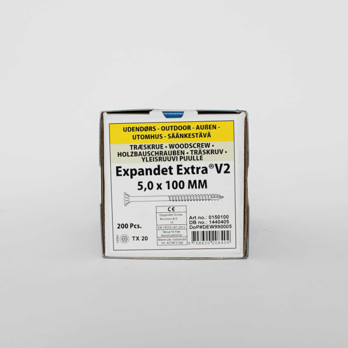 Medsraigčiai laukui Expandet EXTRA V2 5×100 mm 200 vnt. - Image 3