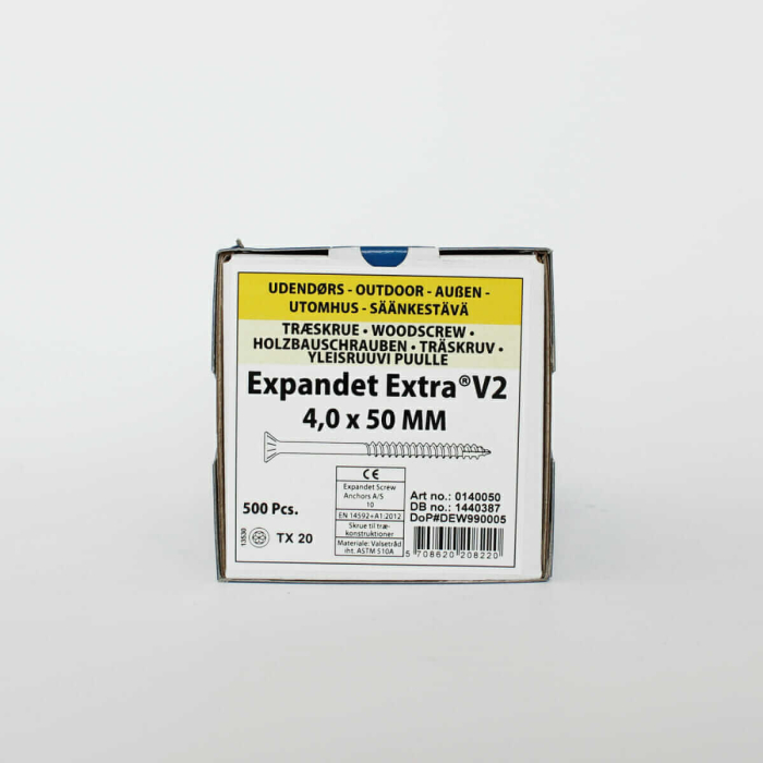 Medsraigčiai laukui Expandet EXTRA V2 4x50 mm 500 vnt. - Image 3