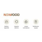Newood WPC lenta Dark Ash/Storm Grey 22x140x3600 dvipusė - Image 11