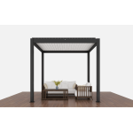 Pergola Nida 2904x3945mm pilka/balta - Image 2