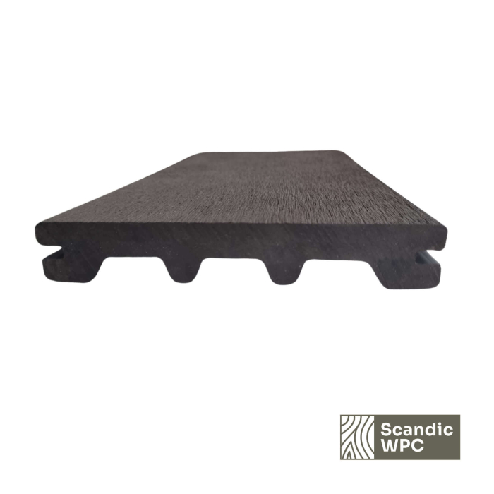 Scandic WPC terasinė lenta Volcanic Grey spalvos 24x146x4200 šukuota - Image 4