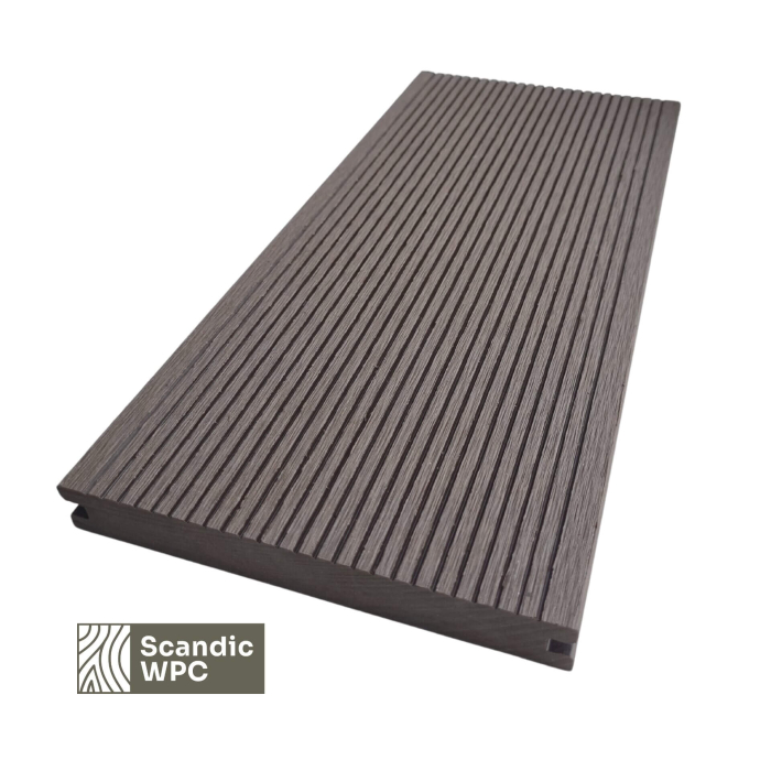 Scandic WPC terasinė lenta Espresso spalvos 20x140x3600 rifliuota/šukuota pilnavidurė - Image 4