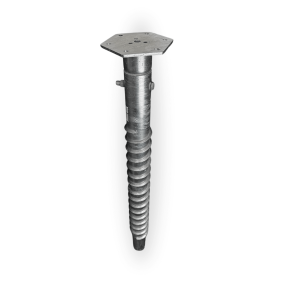 Sraigtinio polio prailginimas su sriegiu jungiamoji serija