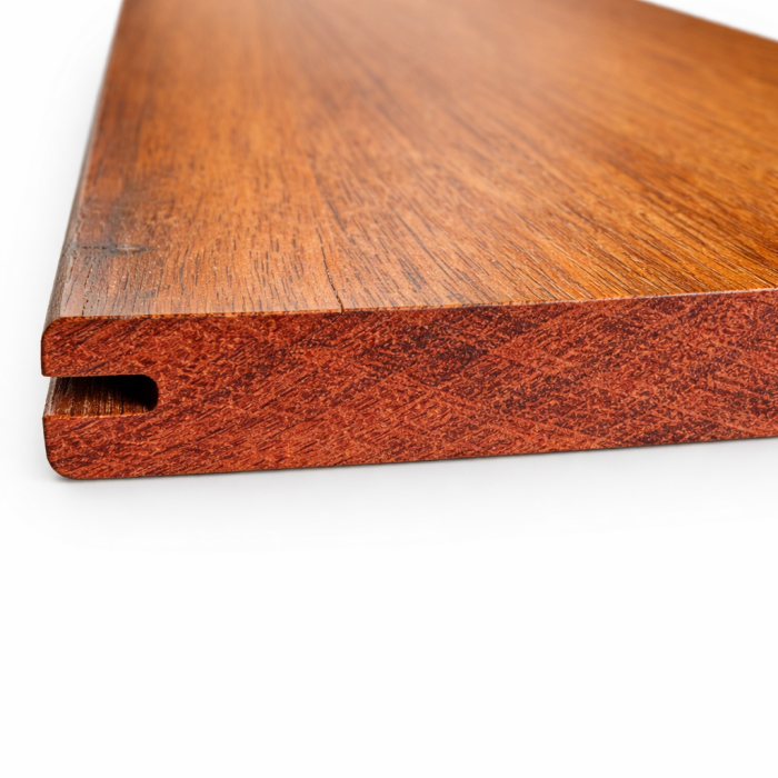 Kietmedžio terasinė lenta Jatoba su įpjovomis 21x120 (Pasirenkamas ilgis) - Image 2