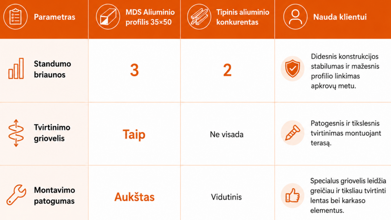 aliuminis karkasas
