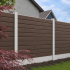 medžio imitacijos tvora_lenta Scandic WPC Wood Brown spalvos