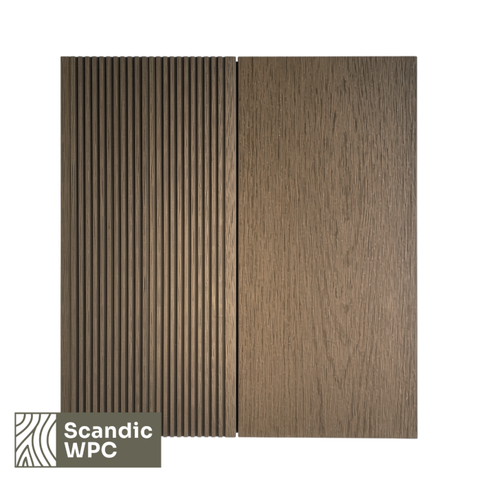 Scandic WPC Hollow2 terasinė lenta Wood brown_ruda