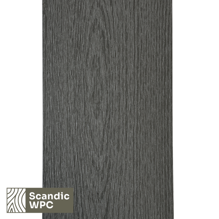 Scandic WPC Hollow2 terasinė lenta, New Grey spalva, 20x140mm - Image 3