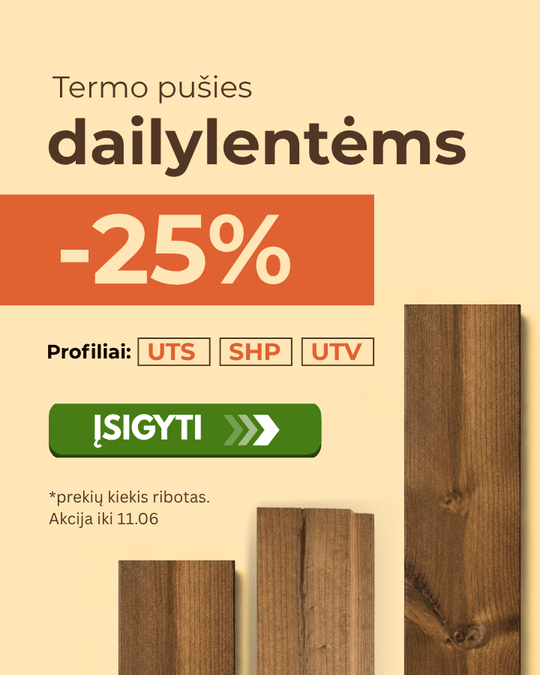 termo pusies dailylentes akcija